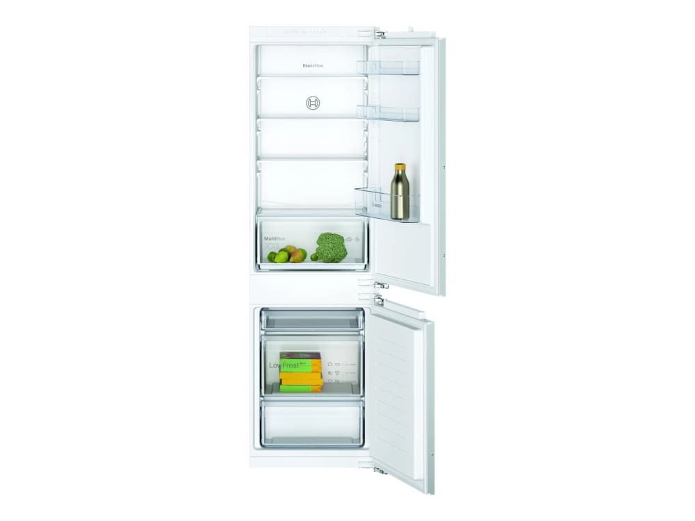 Bosch Serie 2 KIV86NFF0 - Kylskåp/frys - bottenfrysskåp - inbyggd - fördjupning - bredd: 56 cm - djup: 55 cm - höjd: 177.5 cm - 265 liter - Klass A+