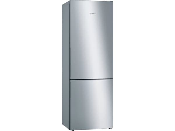 Bosch Serie | 6 KGE49AICA - Kylskåp/frys - bottenfrysskåp - bredd: 70 cm - djup: 65 cm - höjd: 201 cm - 419 liter - Klass C - rostfritt stål