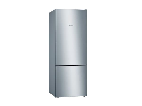 Bosch Serie | 4 KGV58VLEAS - Kjøleskap/fryser - bunnfryser - bredde: 70 cm - dybde: 77 cm - høyde: 191 cm - 503 liter - Klasse E - inox
