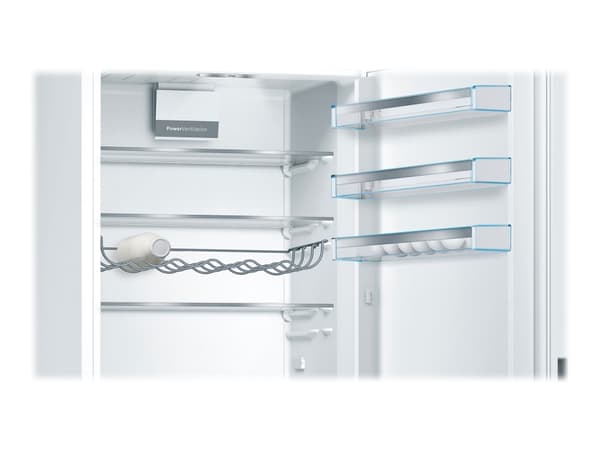 Bosch Serie | 6 KGE49AWCA - Kjøleskap/fryser - bunnfryser - bredde: 70 cm - dybde: 65 cm - høyde: 201 cm - 419 liter - Klasse C - hvit