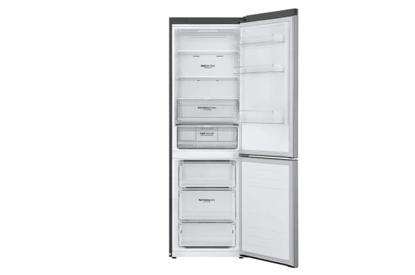 LG GBB71PZDMN - Kylskåp/frys - bottenfrysskåp - Wi-Fi - bredd: 59.5 cm - djup: 68.2 cm - höjd: 186 cm - 341 liter - Klass E - blankt stål