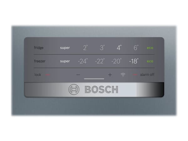 Bosch KGN397LEQ jääkaappipakastin Vapaasti seisova 368 L E Ruostumaton teräs