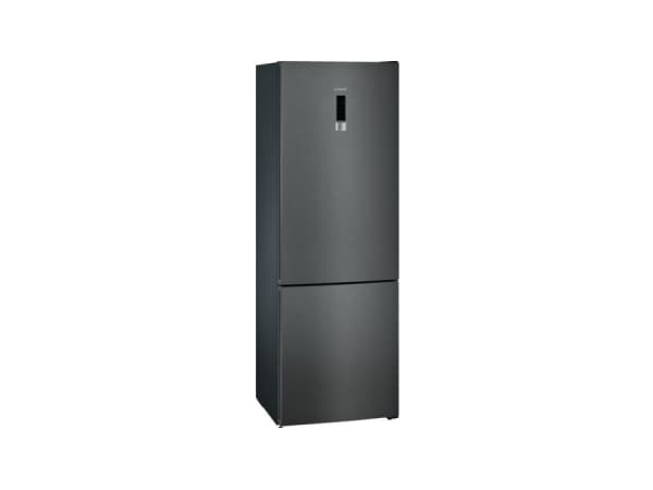 Siemens iQ300 coolFlex KG49NXXEA - Kjøleskap/fryser - bunnfryser - bredde: 70 cm - dybde: 67 cm - høyde: 203 cm - 438 liter - Klasse E - svart rustfr