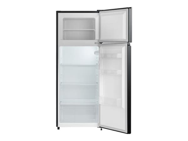 SEVERIN DT 8762 - Kjøleskap/fryser - toppfryser - bredde: 54.2 cm - dybde: 55 cm - høyde: 143.4 cm - 206 liter - Klasse E - svart