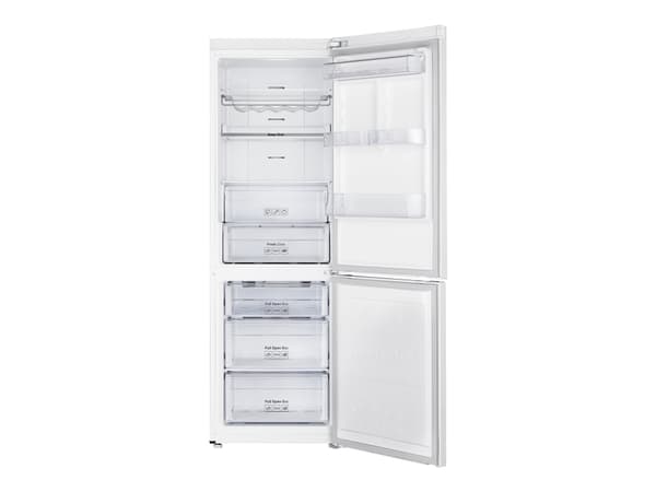 Samsung RB33J3215WW - Kjøleskap/fryser - bunnfryser - bredde: 59.5 cm - dybde: 67.5 cm - høyde: 185 cm - 339 liter - Klasse E - hvit