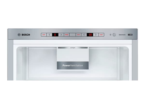 Bosch Serie | 6 KGE398IBP - Kjøleskap/fryser - bunnfryser - bredde: 60 cm - dybde: 65 cm - høyde: 201 cm - 343 liter - Klasse B - rustfritt stål