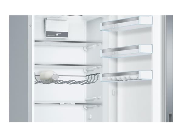 Bosch Serie | 6 KGE39ALCA - Kjøleskap/fryser - bunnfryser - bredde: 60 cm - dybde: 65 cm - høyde: 201 cm - 343 liter - Klasse C - inox