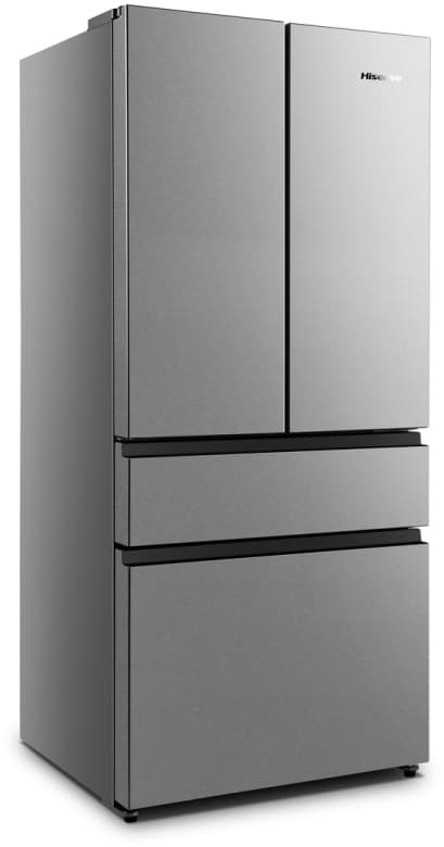 Hisense RF540N4SBI2, Frittstående, Fransk Dør, Rustfritt stål, Berøringskontroll, LED, På innsiden