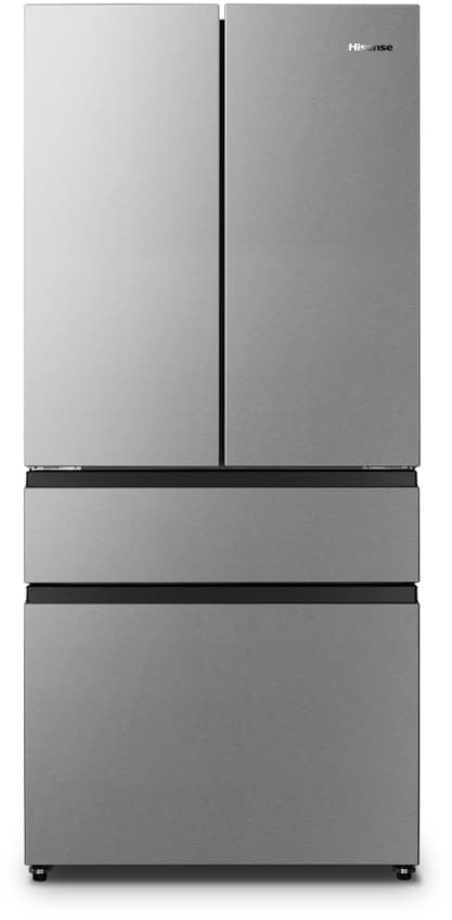 Hisense RF540N4SBI2, Frittstående, Fransk Dør, Rustfritt stål, Berøringskontroll, LED, På innsiden