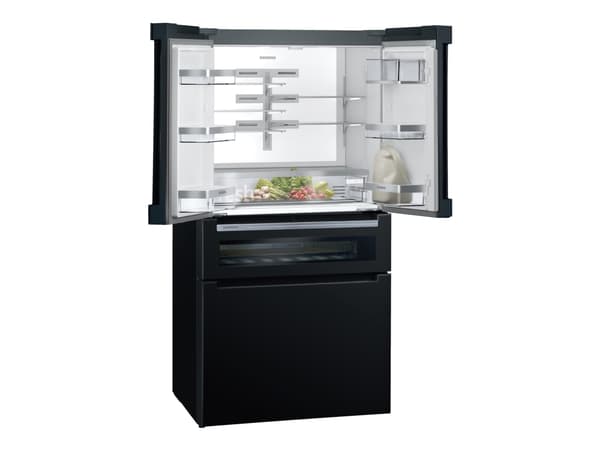 Siemens KF96RSBEA, Vapaasti seisova, Ranskalainen ovi, Musta, LED, CCC, CE, 572 L