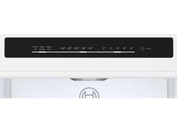Bosch Serie | 4 KGN362LDF - Kylskåp/frys - bottenfrysskåp - bredd: 60 cm - djup: 66.5 cm - höjd: 186 cm - 321 liter - Klass D - design i rostfritt st