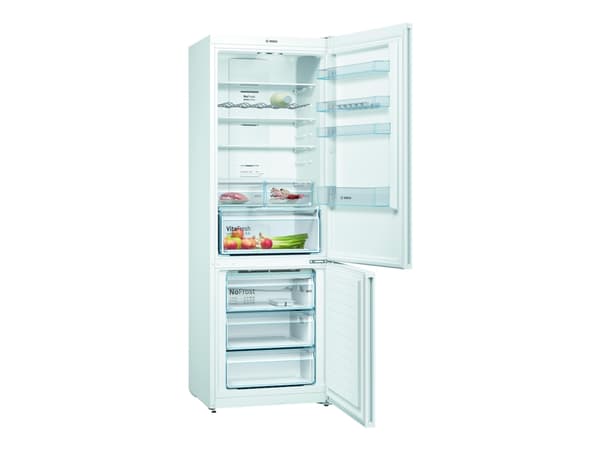 Bosch Serie | 4 KGN49XWEA - Kylskåp/frys - bottenfrysskåp - bredd: 70 cm - djup: 67 cm - höjd: 203 cm - 438 liter - Klass E - vit