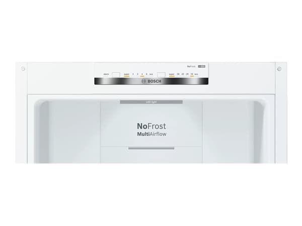 Bosch Serie | 4 KGN36VWED - Kjøleskap/fryser - bunnfryser - bredde: 60 cm - dybde: 66 cm - høyde: 186 cm - 326 liter - Klasse E - hvit