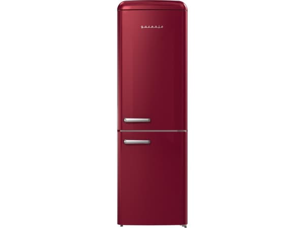 Gorenje Retro Collection ONRK619DR - Kylskåp/frys - bottenfrysskåp - bredd: 60 cm - djup: 66.1 cm - höjd: 194 cm - 300 liter - Klass D - bordeaux