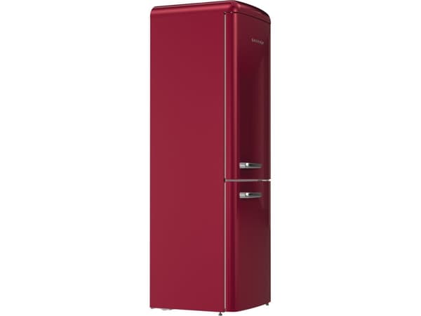 Gorenje Retro Collection ONRK619DR - Kylskåp/frys - bottenfrysskåp - bredd: 60 cm - djup: 66.1 cm - höjd: 194 cm - 300 liter - Klass D - bordeaux