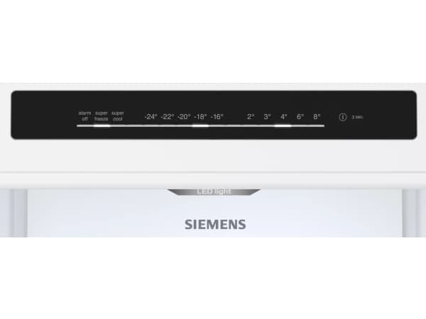 Siemens iQ300 KG36N2ICF - Kjøleskap/fryser - bunnfryser - bredde: 60 cm - dybde: 66.5 cm - høyde: 186 cm - 321 liter - Klasse C - EasyClean rustfritt