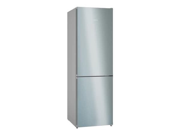 Siemens iQ300 KG36N2ICF - Kjøleskap/fryser - bunnfryser - bredde: 60 cm - dybde: 66.5 cm - høyde: 186 cm - 321 liter - Klasse C - EasyClean rustfritt Rustfritt stål
