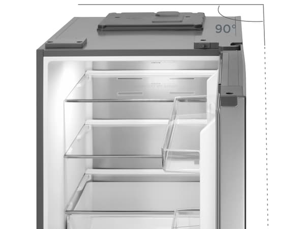 Concept LK6660SS, 378 l, SN-T, 8,5 kg/24t, E, Fresh zone compartment, Rustfritt stål