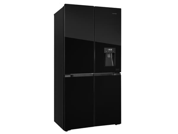 Concept LA8891BC, Frittstående, Fransk Dør, Sort, LED, 560 l, SN-T Sort