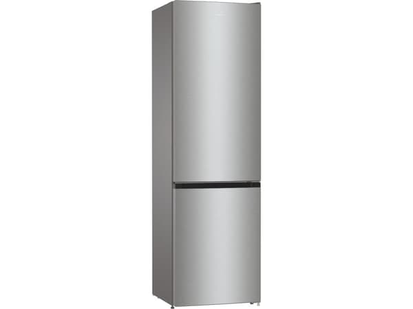 Gorenje Essential NRK6202EXL4 - Kjøleskap/fryser - bunnfryser - bredde: 60 cm - dybde: 59.2 cm - høyde: 200 cm - 331 liter - Klasse E - gråmetall