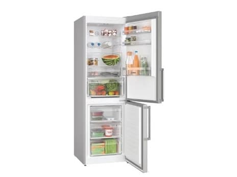 Bosch Serie | 4 KGN367ICT - Kjøleskap/fryser - bunnfryser - bredde: 60 cm - dybde: 66.5 cm - høyde: 186 cm - 321 liter - Klasse C - rustfritt stål