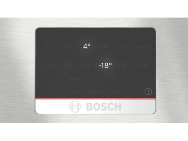 Bosch Serie | 4 KGN367ICT - Kjøleskap/fryser - bunnfryser - bredde: 60 cm - dybde: 66.5 cm - høyde: 186 cm - 321 liter - Klasse C - rustfritt stål