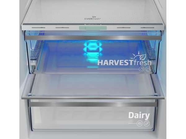 Beko B5RCNA406LXBRW, 355 l, Ikke-frost (kjøleskap), SN-T, 6 kg/24t, C, Grå