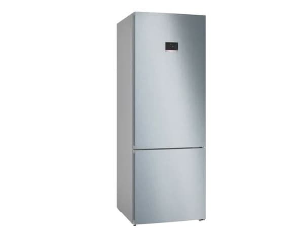 Bosch Serie | 4 KGN56XLEB - Kjøleskap/fryser - bunnfryser - bredde: 70 cm - dybde: 80 cm - høyde: 193 cm - 508 liter - Klasse E - rustfritt stål utse