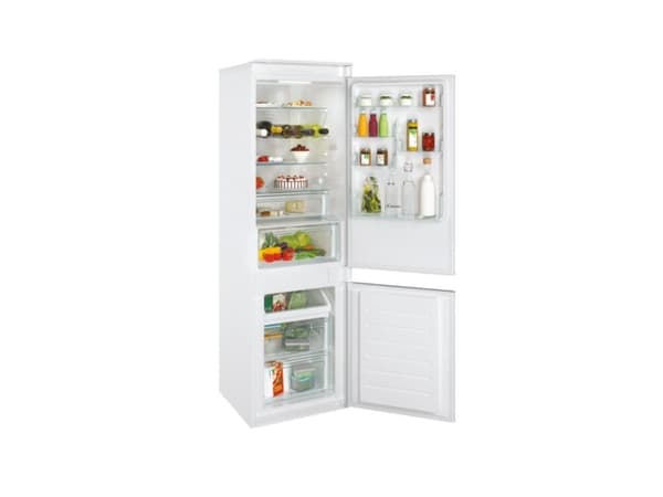 Candy FRESCO CBT5518EW - Kjøleskap/fryser - bunnfryser - innebygd - Wi-Fi - bredde: 54 cm - dybde: 54.5 cm - høyde: 177.2 cm - 248 liter - Klasse E -