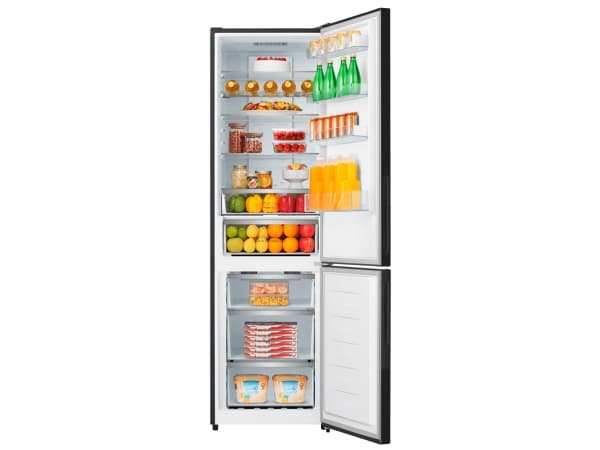 Jääkaappi Hisense 200cm, NF, musta lasi