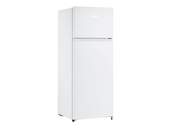 SEVERIN DT 8760 - Kjøleskap/fryser - toppfryser - bredde: 54.2 cm - dybde: 55 cm - høyde: 143.4 cm - 206 liter - Klasse E - hvit
