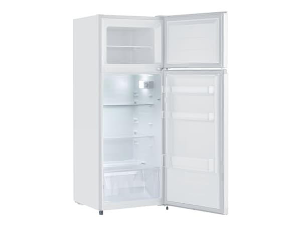 SEVERIN DT 8760 - Kjøleskap/fryser - toppfryser - bredde: 54.2 cm - dybde: 55 cm - høyde: 143.4 cm - 206 liter - Klasse E - hvit