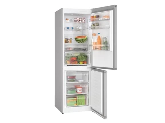 Bosch Serie 4 KGN367LDF, 321 l, SN-T, 9,5 kg/24t, D, Fresh zone compartment, Rustfritt stål