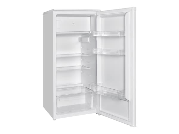 Scandomestic SKB 190 W - Kjøleskap med fryserom - bredde: 55 cm - dybde: 56,5 cm - høyde: 122,0 cm - 195 liter Hvit