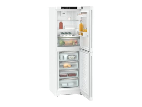 Liebherr Pure CNd 5204 NoFrost - Kjøleskap/fryser - bunnfryser - bredde: 59.7 cm - dybde: 67.5 cm - høyde: 185.5 cm - 319 liter - Klasse D - hvit