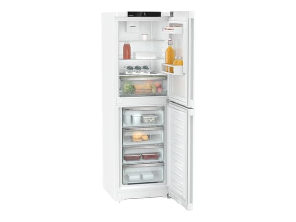 Liebherr Pure CNd 5204 NoFrost - Kjøleskap/fryser - bunnfryser - bredde: 59.7 cm - dybde: 67.5 cm - høyde: 185.5 cm - 319 liter - Klasse D - hvit Hvit