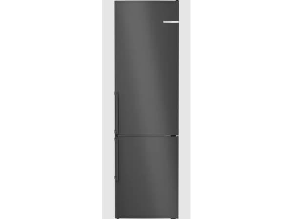 Bosch Serie | 4 KGN39OXBT - Kjøleskap/fryser - bunnfryser - bredde: 60 cm - dybde: 66.5 cm - høyde: 203 cm - 363 liter - Klasse B - svart rustfritt s