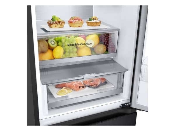 LG GBV5240CEP, 387 L, SN-T, 10 kg/24t, C, Fresh zone, avlukke, svart