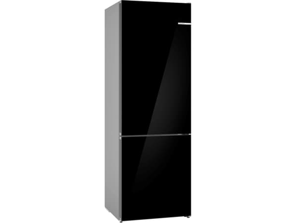 Bosch Serie | 6 KGN49LBCF - Kjøleskap/fryser - bunnfryser - bredde: 70 cm - dybde: 66.7 cm - høyde: 203 cm - 440 liter - Klasse C - svart