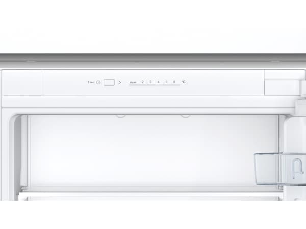 Bosch Serie | 2 KIV87NSE0 - Kylskåp/frys - bottenfrysskåp - inbyggd - fördjupning - bredd: 56 cm - djup: 55 cm - höjd: 177.5 cm - 270 liter - Klass E