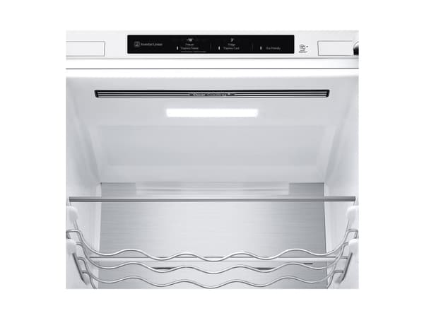 LG GBV5240DSW - Kylskåp/frys - bottenfrysskåp - bredd: 59.5 cm - djup: 68.2 cm - höjd: 203 cm - 387 liter - Klass D - supervitt