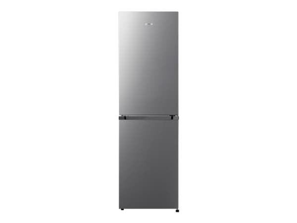 Gorenje Essential NRK418ECS4 - Kylskåp/frys - bottenfrysskåp - bredd: 55 cm - djup: 55.7 cm - höjd: 182.4 cm - 256 liter - Klass E - grå
