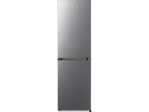 Gorenje Essential NRK418ECS4 - Kylskåp/frys - bottenfrysskåp - bredd: 55 cm - djup: 55.7 cm - höjd: 182.4 cm - 256 liter - Klass E - grå
