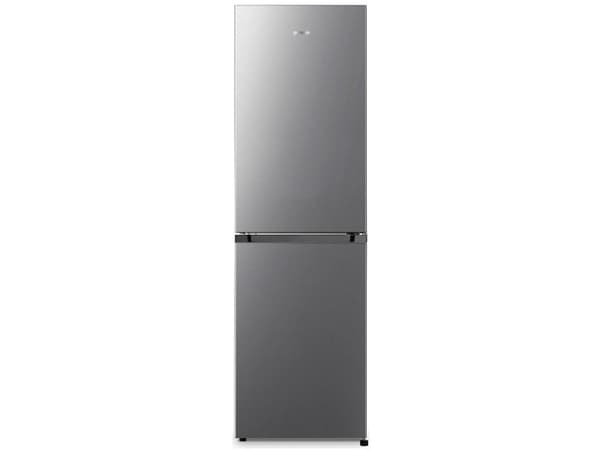 Gorenje Essential NRK418ECS4 - Kylskåp/frys - bottenfrysskåp - bredd: 55 cm - djup: 55.7 cm - höjd: 182.4 cm - 256 liter - Klass E - grå