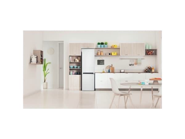 indesit LI9 S2E W 1 valkoinen jääkaappipakastin, jossa pakastin, 201 cm korkeus