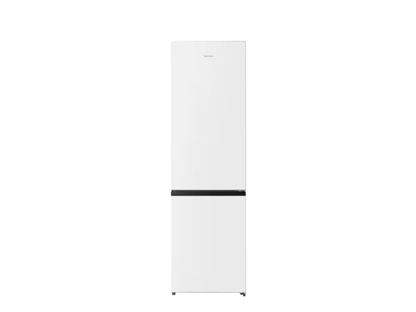 Hisense RB435N4BWE - Kjøleskap/fryser - bunnfryser - bredde: 59.5 cm - dybde: 59 cm - høyde: 200.4 cm - 336 liter - Klasse E - hvit