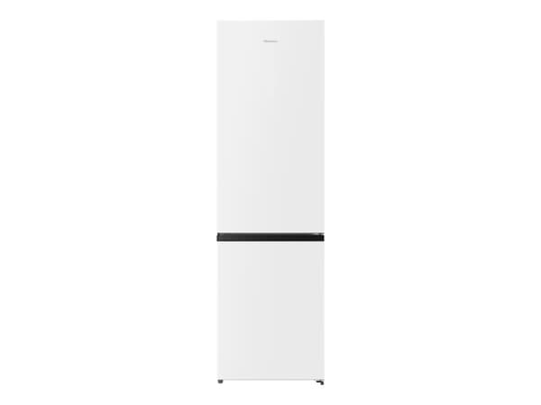 Hisense RB435N4BWE - Kjøleskap/fryser - bunnfryser - bredde: 59.5 cm - dybde: 59 cm - høyde: 200.4 cm - 336 liter - Klasse E - hvit Hvit
