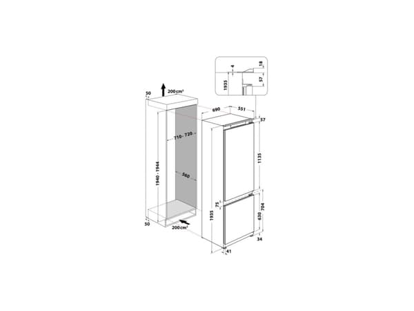 Whirlpool WH SP70 T121, 394 L, SN-T, 10 kg/24h, E, Fresh zone compartment, White