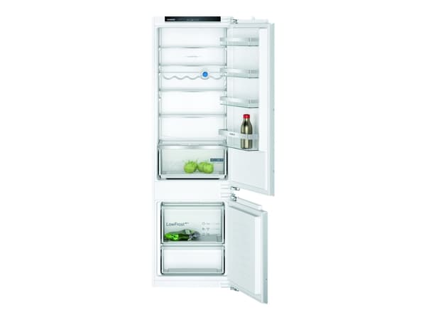 Siemens iQ300 KI87VVFE1 - Kylskåp/frys - bottenfrysskåp - inbyggd - fördjupning - bredd: 56 cm - djup: 55 cm - höjd: 177.5 cm - 270 liter - Klass E