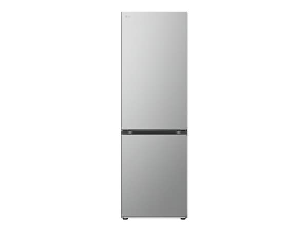 LG GBV3100EPY - Kjøleskap/fryser - bunnfryser - bredde: 59.5 cm - dybde: 68.2 cm - høyde: 186 cm - 344 liter - Klasse E - primasølv